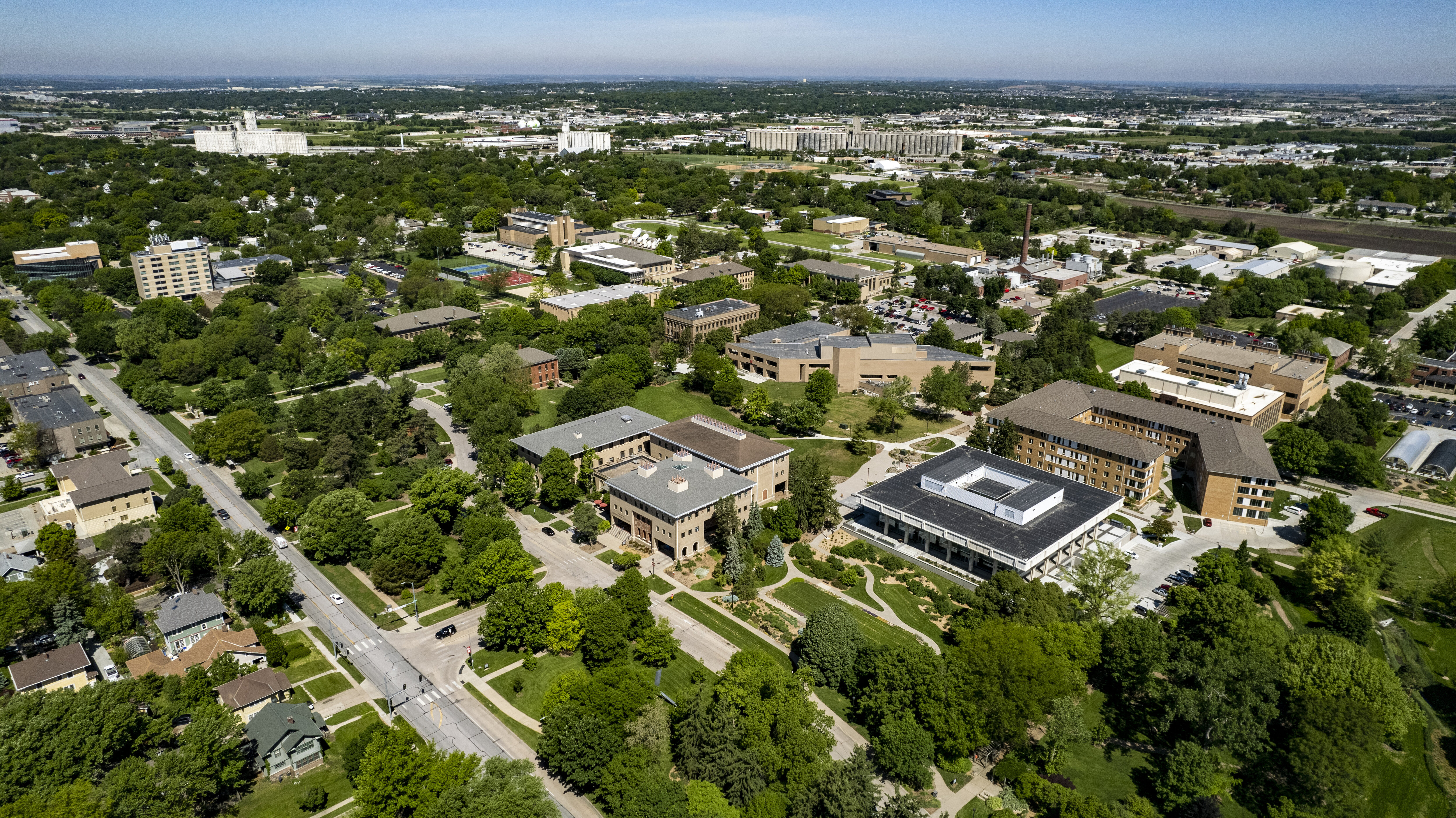 east campus aerial